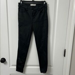 KanCan Women's Black Leather Jeans